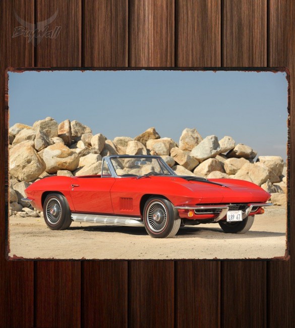Металлическая табличка Corvette 427 L89 Convertible Металлическая табличка Corvette 427 L89 Convertible